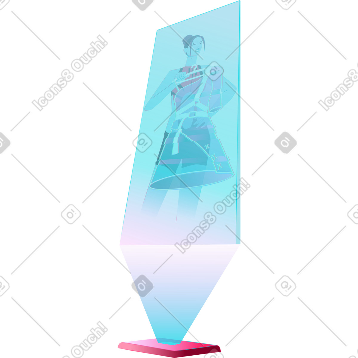 Ilustração de Tela montagem virtual em no estilo Neon para baixar em PNG, SVG