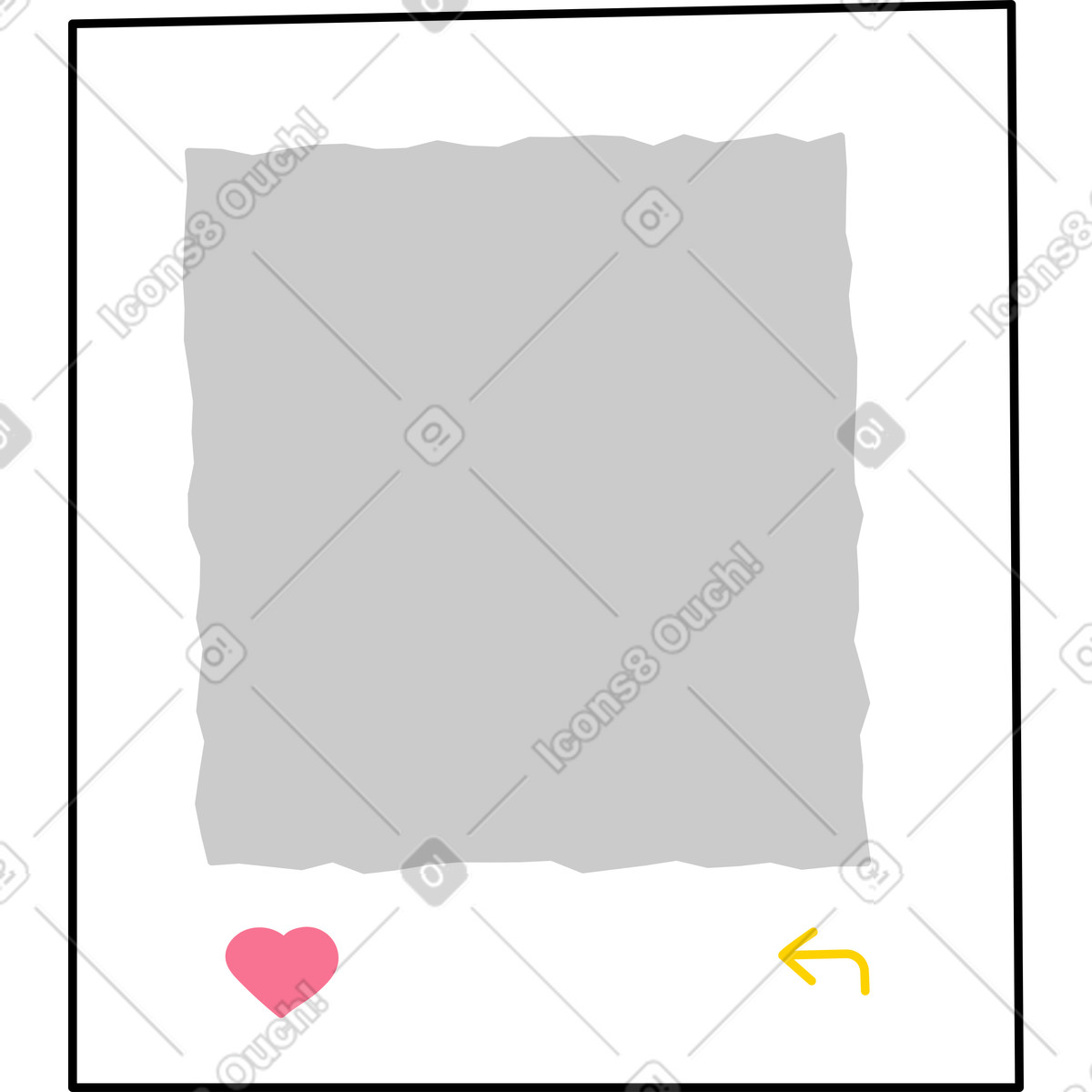 Illustration Cadre photo dans le style Giggle à télécharger aux formats PNG, SVG