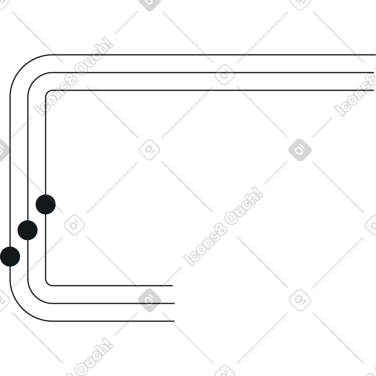 Linee dati illustrazione in stile Midnight scarica in PNG, SVG