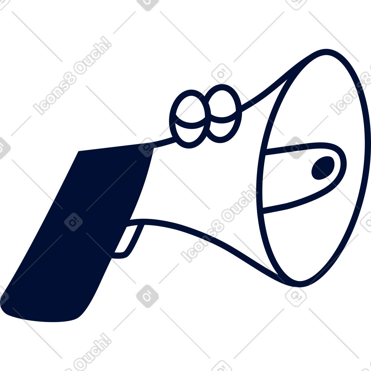 下载 Blink 风格的 扩音器 插画，支持 PNG、SVG 格式