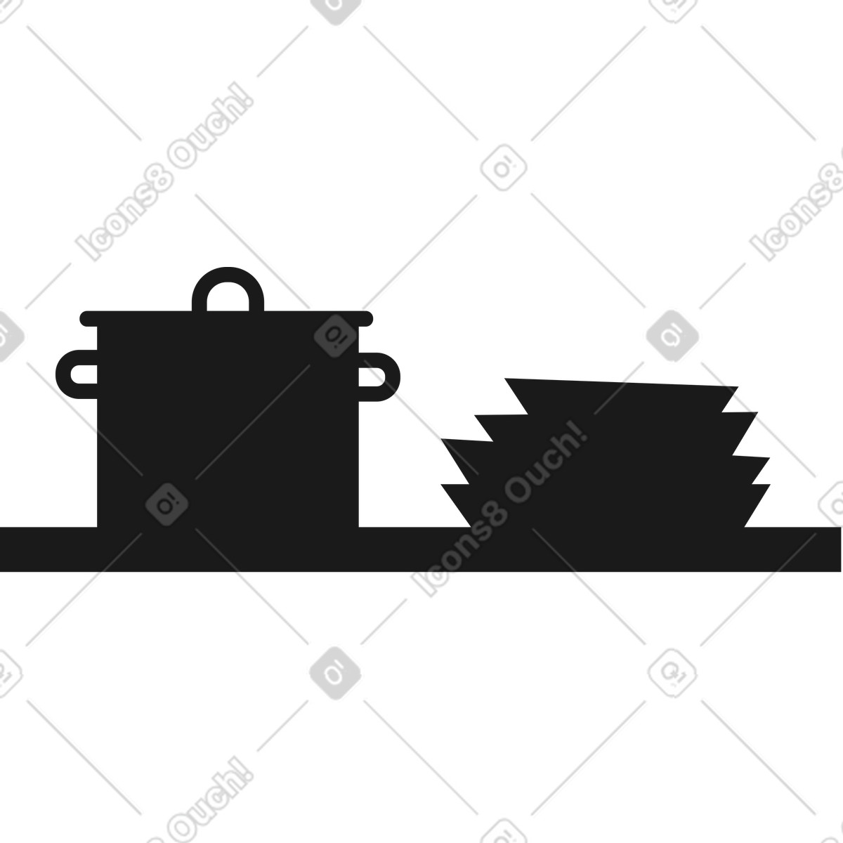 Ilustración Estante de porcelana en estilo Taxi a descargar en PNG y SVG