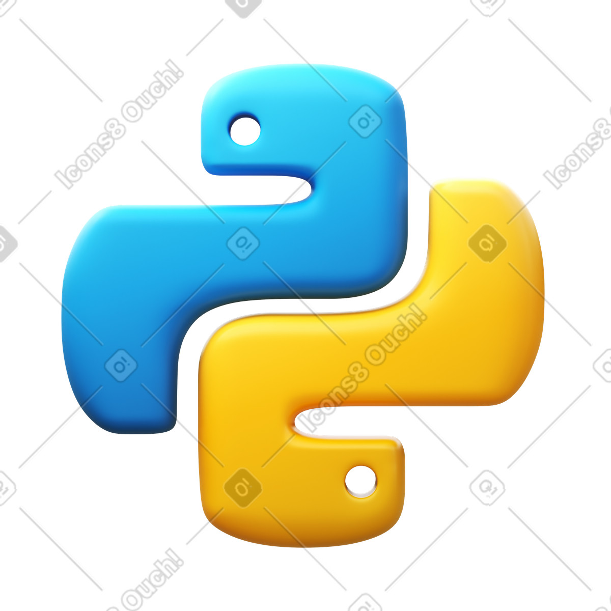 Python illustration in PNG, SVG