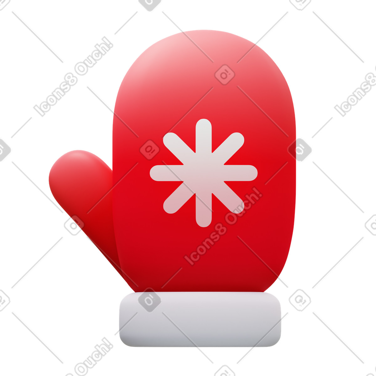 Illustration Mitten dans le style 3D Fluency à télécharger aux formats PNG, SVG