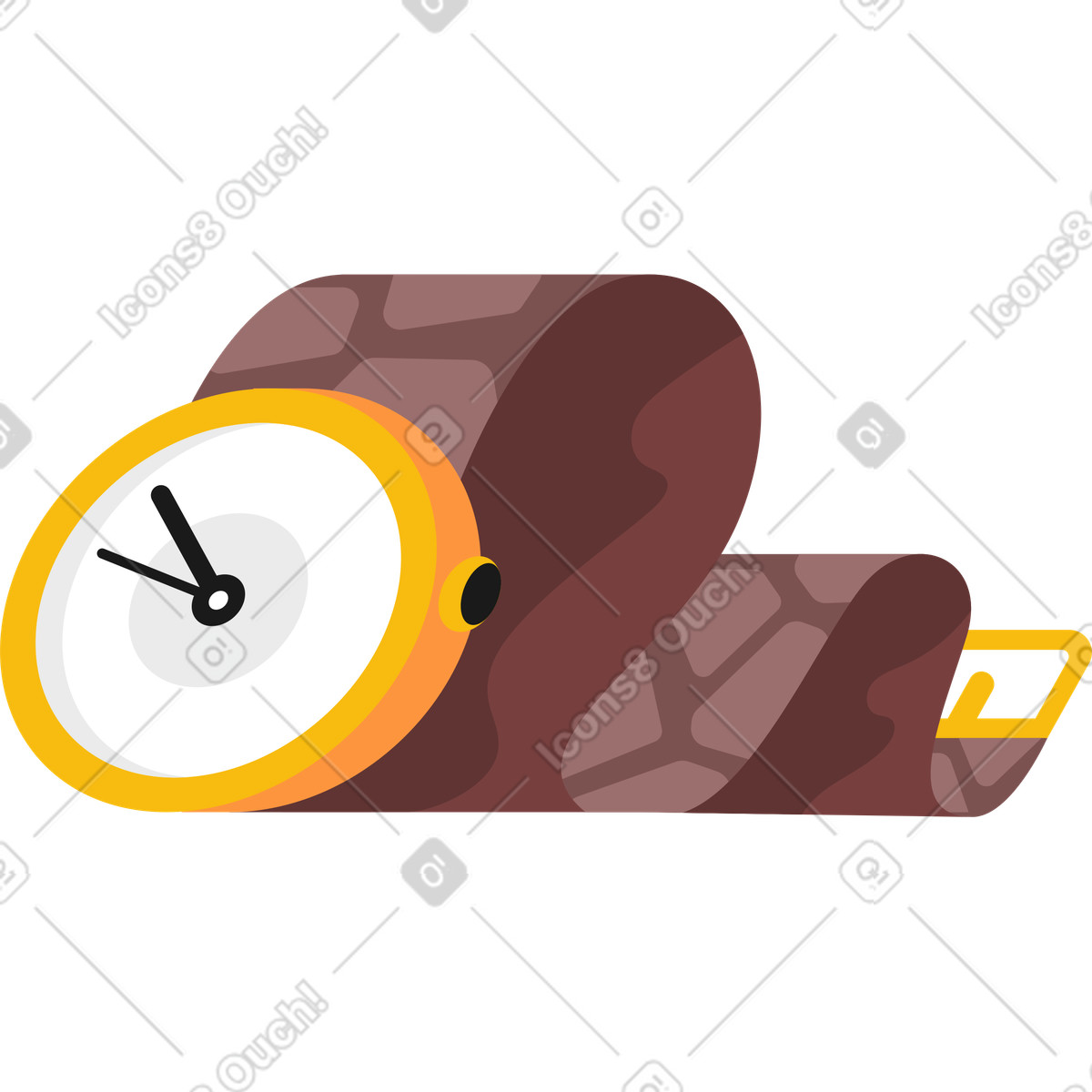 Ilustração animada de Relógio pulso em no estilo Jaconda para baixar em GIF, Lottie (JSON), AE