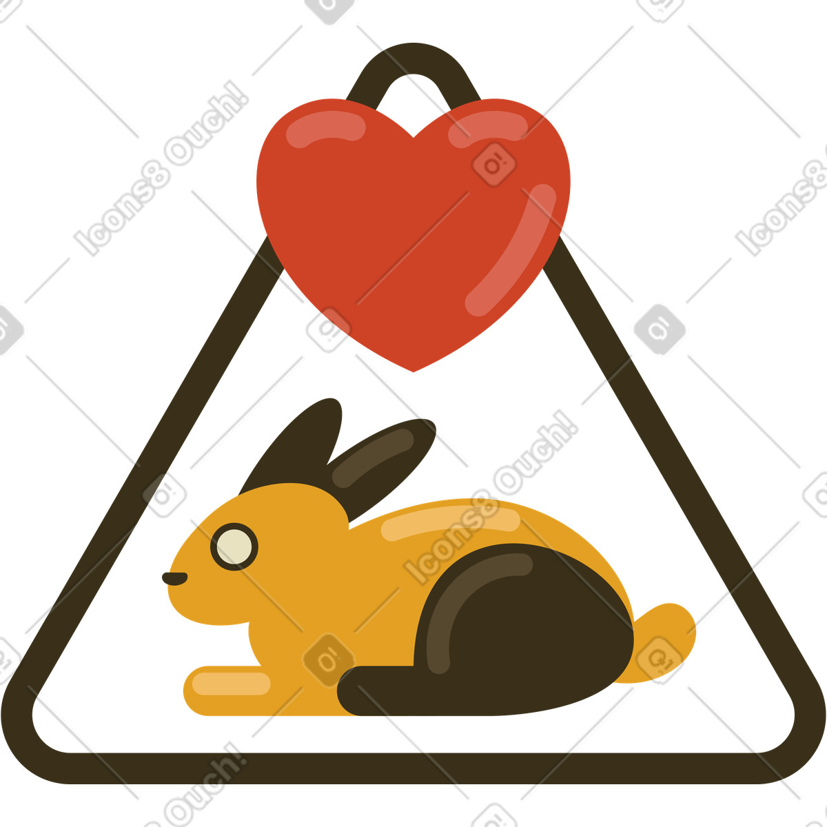 Cruelty free illustration in Arabica style download in PNG, SVG