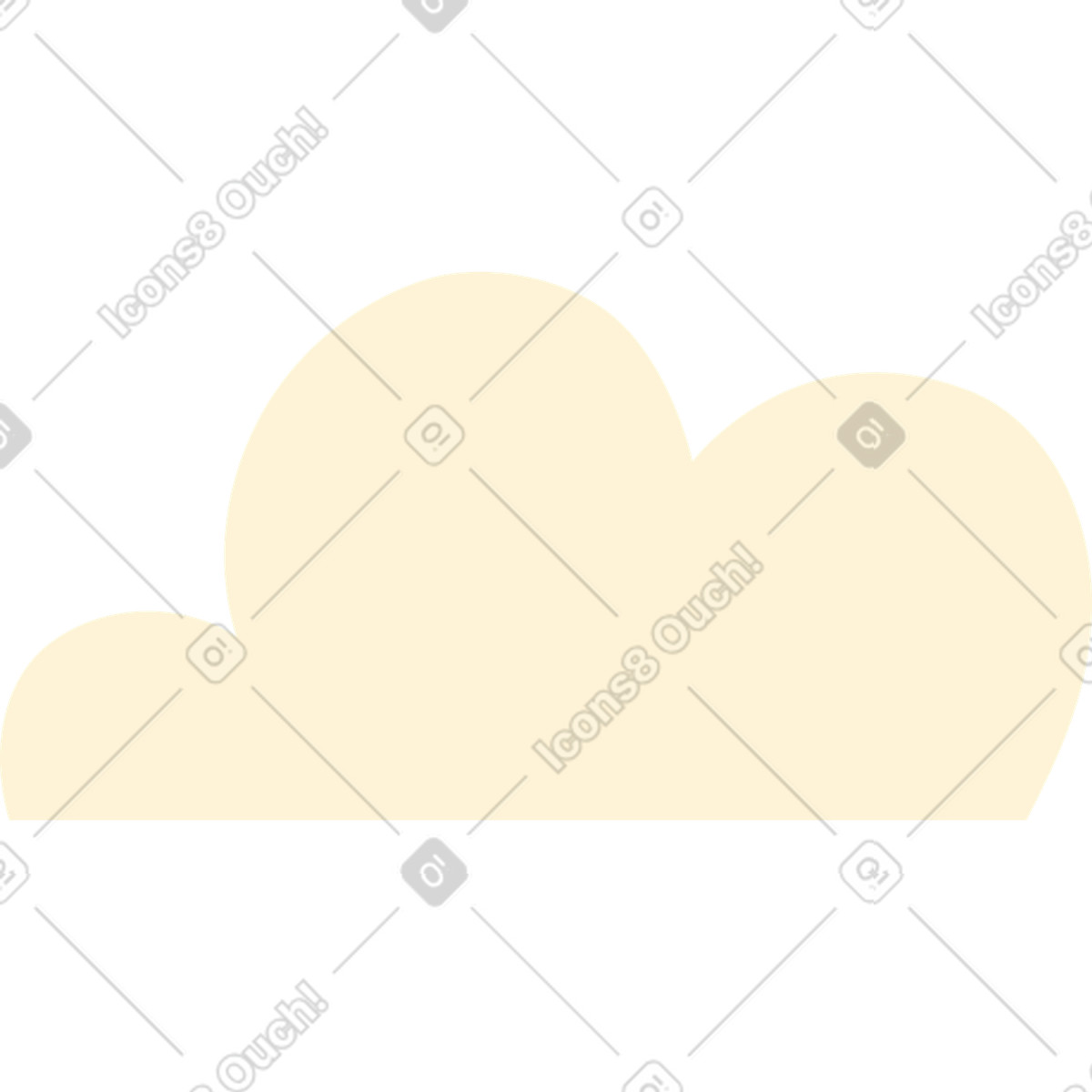 Catchy スタイルの Cloud のイラストをPNG、SVG形式でダウンロード