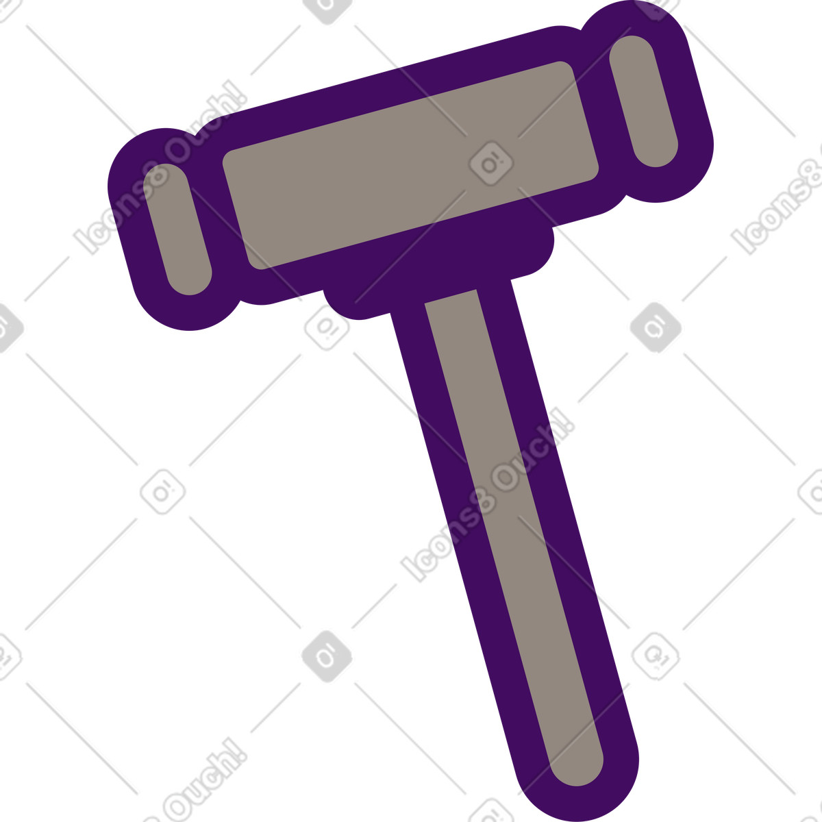 Illustration Judge's gavel dans le style Simplistic à télécharger aux formats PNG, SVG