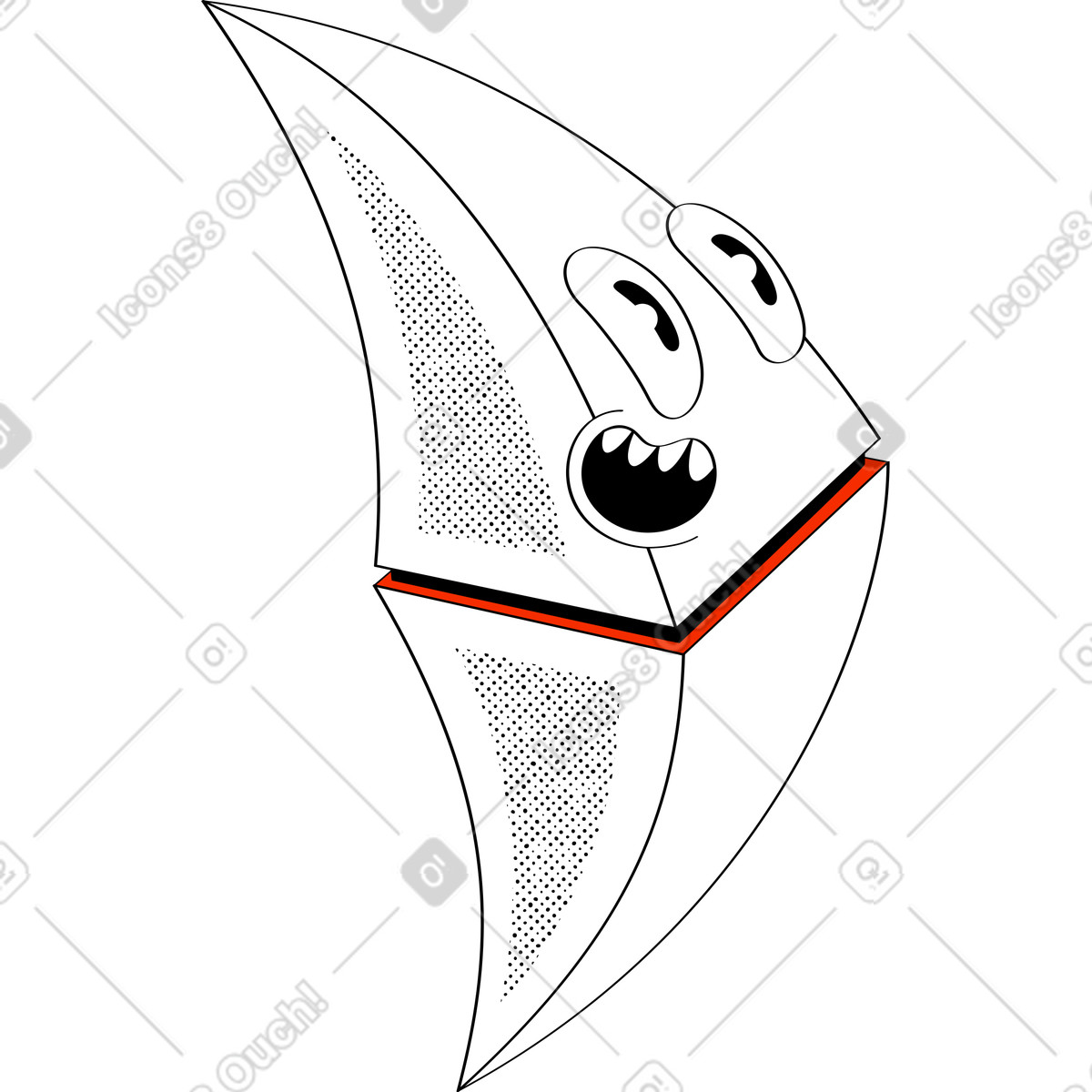 Ilustración Signo de criptomoneda en estilo Looney a descargar en PNG y SVG