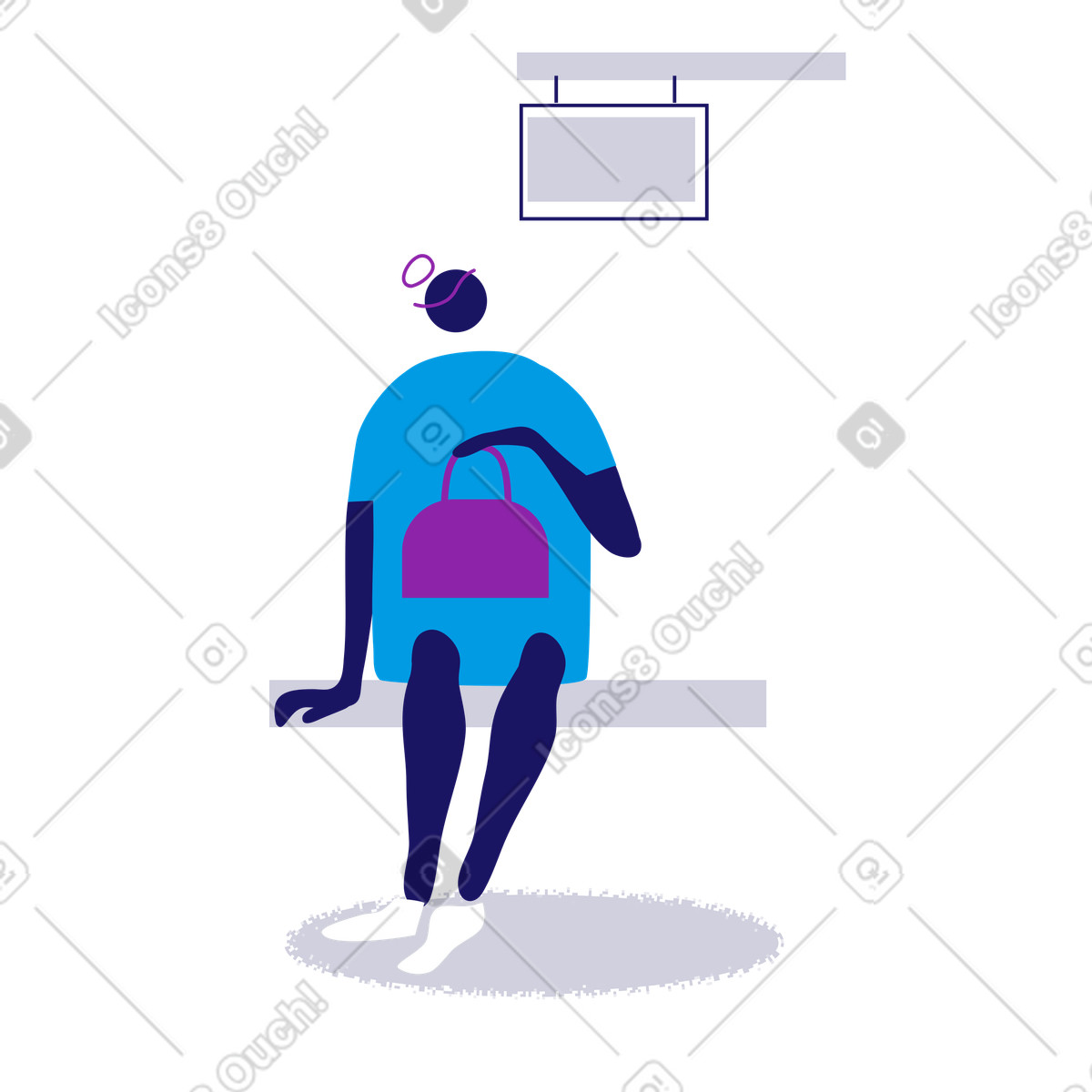 Waiting illustration in PNG, SVG