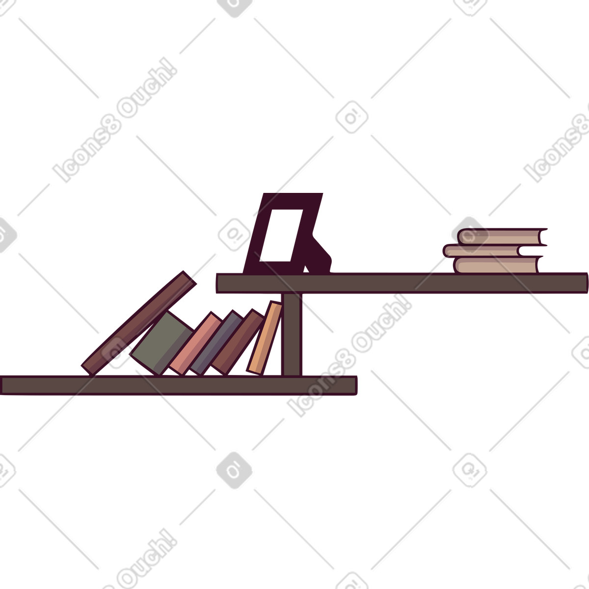Illustration Étagères dans le style Eastwood à télécharger aux formats PNG, SVG