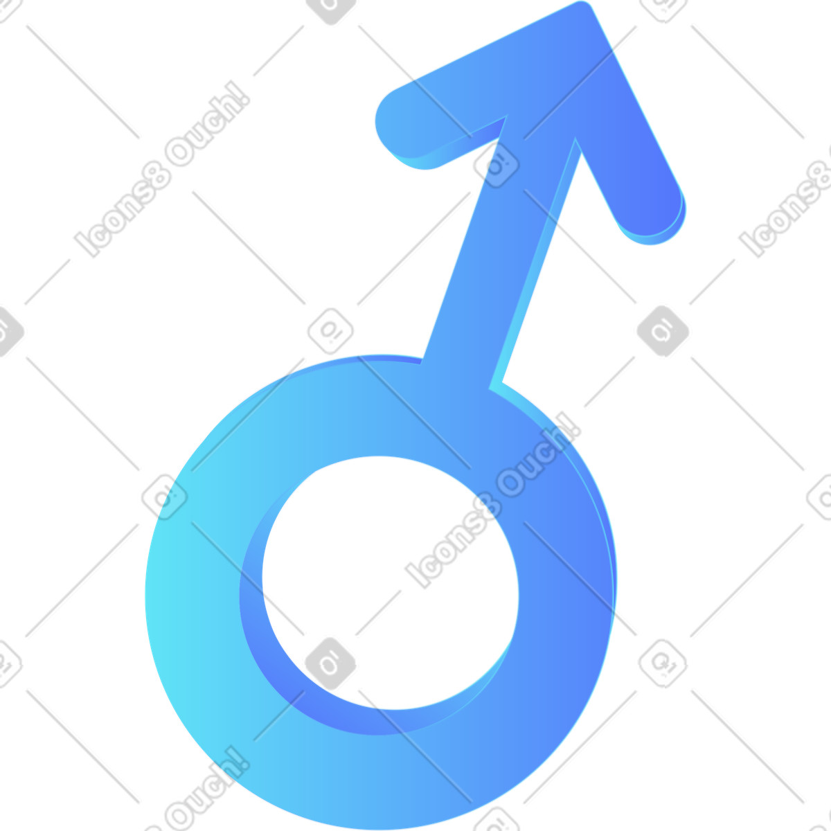 下载 Morphis 风格的 Male gender sign 插画，支持 PNG、SVG 格式