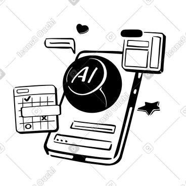 Line Style Vector Illustrations in PNG and SVG