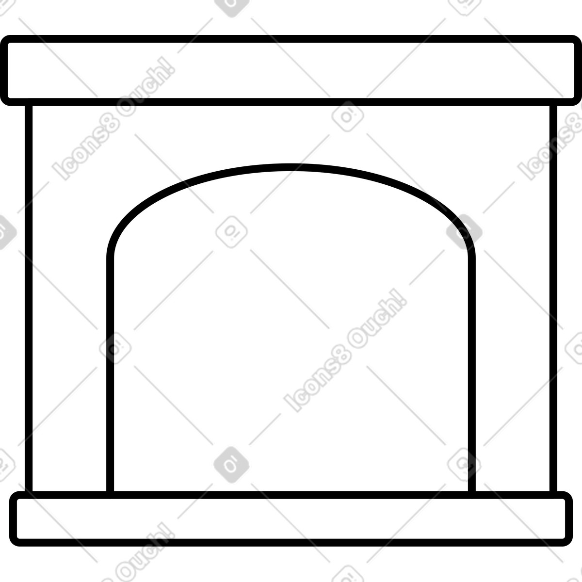 Camino illustrazione in stile Transistor scarica in PNG, SVG