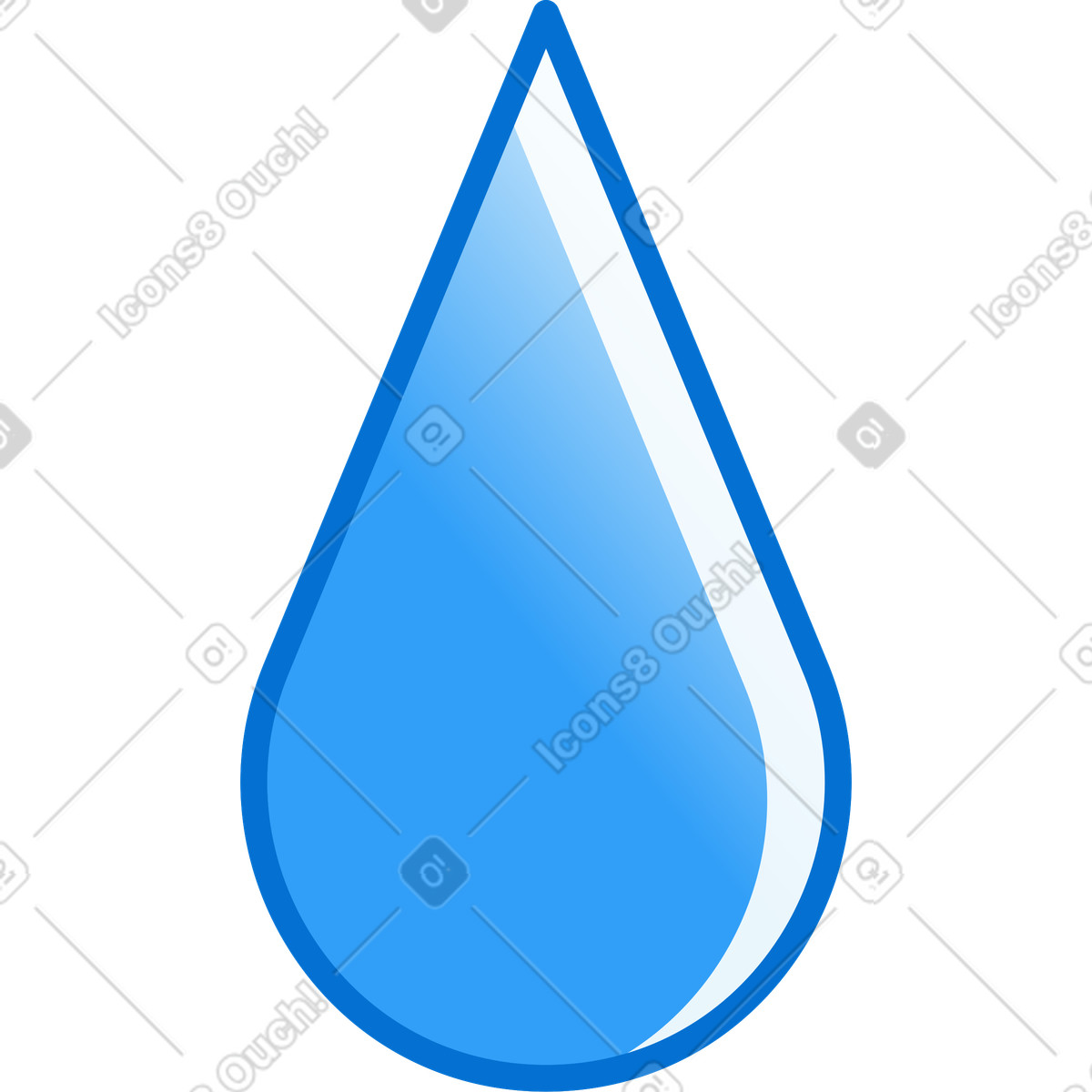 Wasser-Illustration im Rainbow-Stil als Download in PNG, SVG