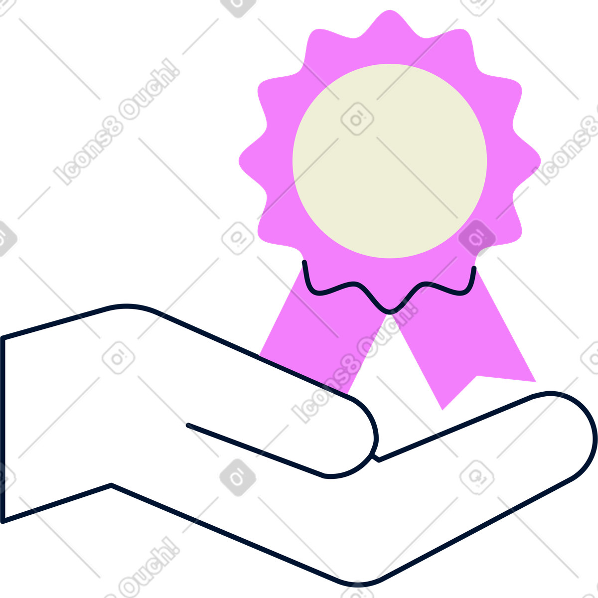 Cubes スタイルの Recognition and award icon のイラストをPNG、SVG形式でダウンロード