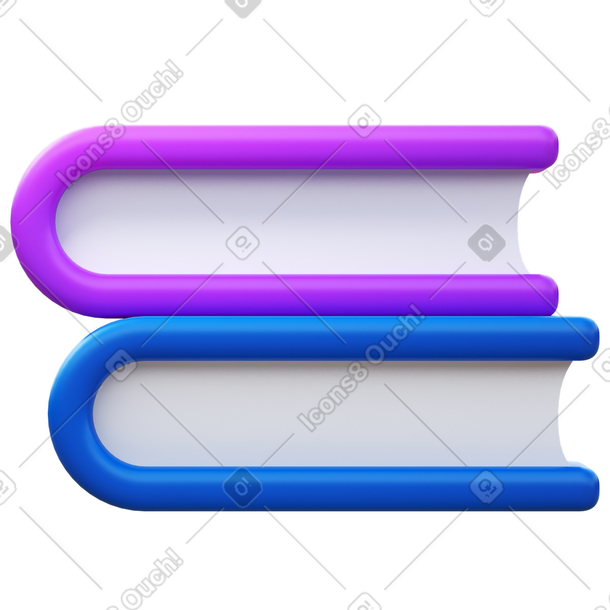 Book stack illustration showcasing colorful clipart images in PNG SVG