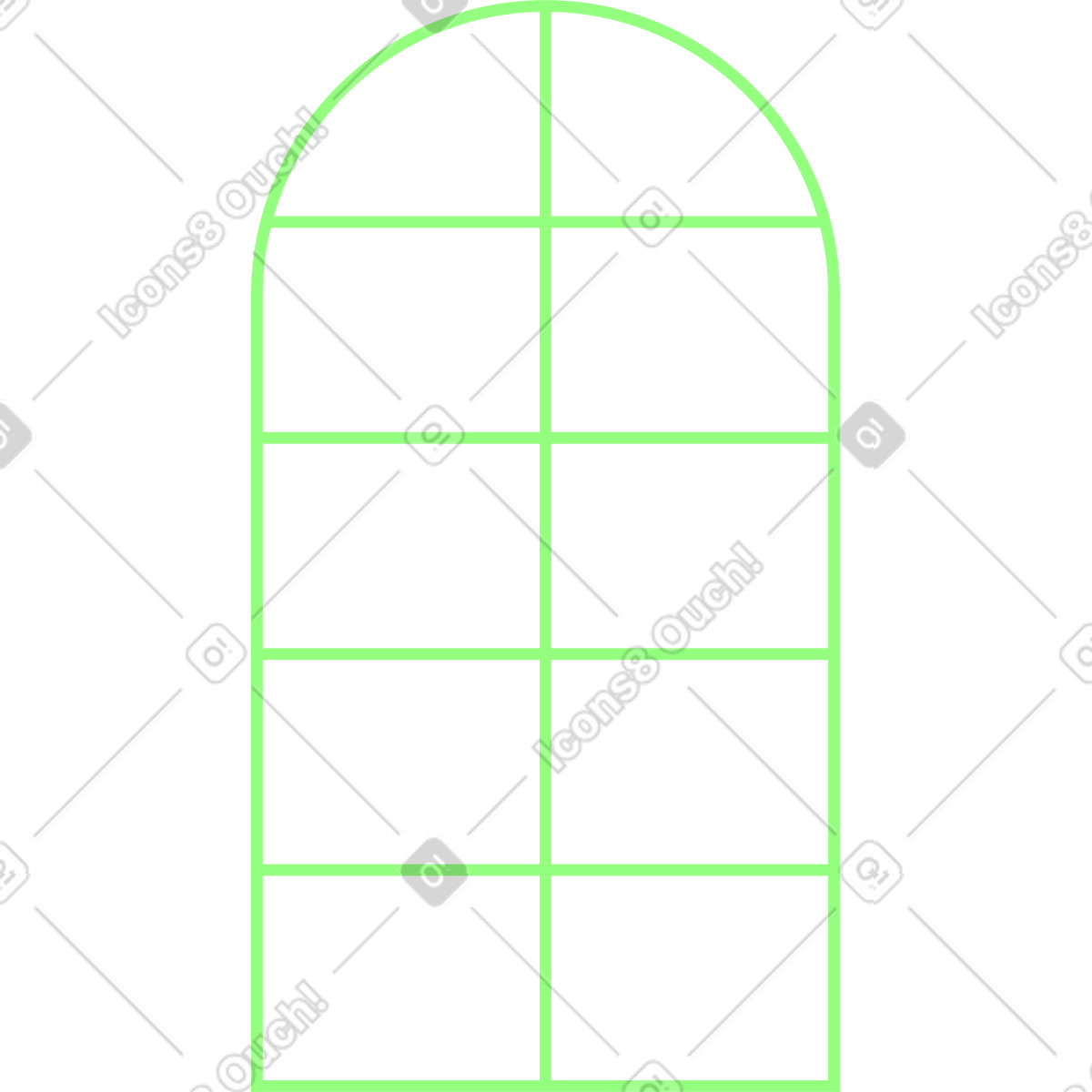 Fenster-Illustration im Outline-Stil als Download in PNG, SVG