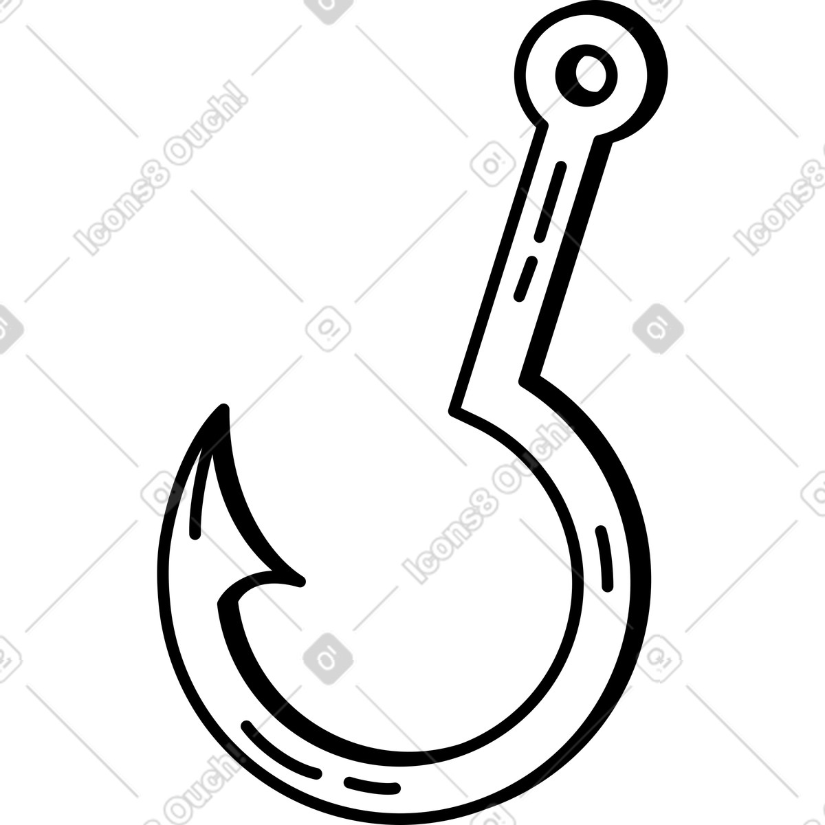Ilustração de Anzol pesca em no estilo Ruby para baixar em PNG, SVG
