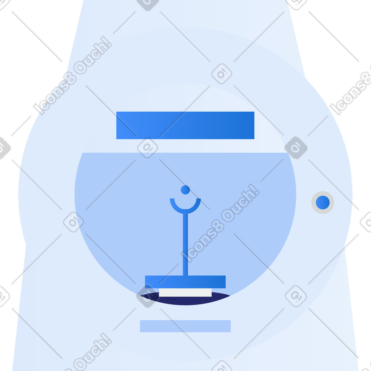 Computer perimetry illustration in Clip style download in PNG, SVG