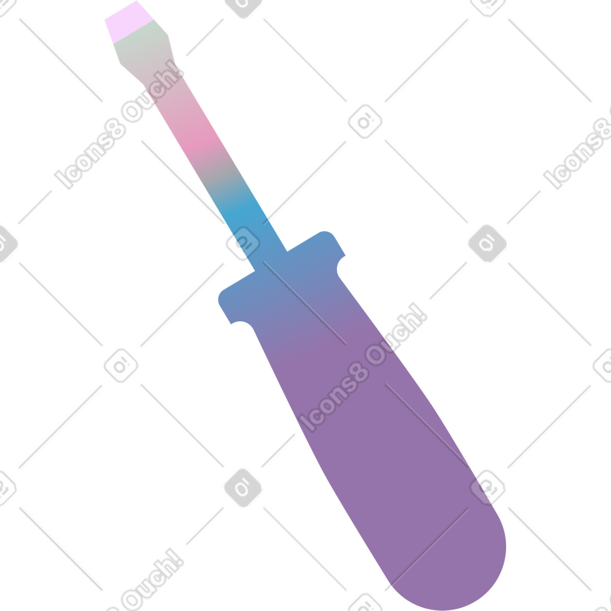 Screwdriver illustration in PNG, SVG