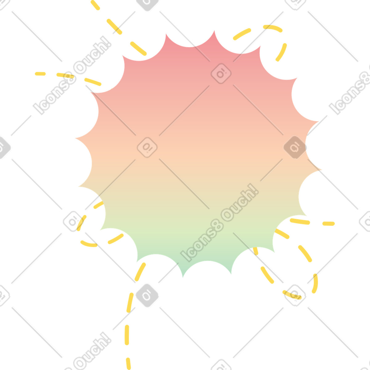 Illustration Gradient blop dans le style Marginalia à télécharger aux formats PNG, SVG