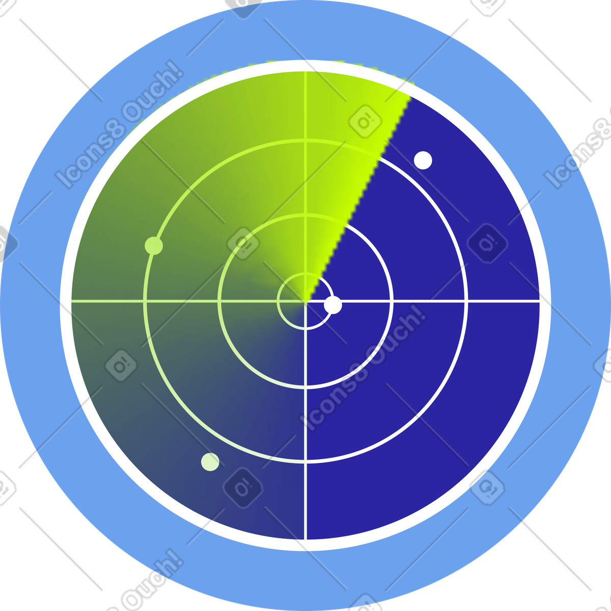 Ilustración Radar de nave espacial en estilo Space a descargar en PNG y SVG
