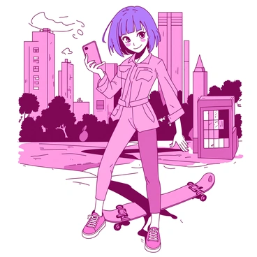 A fairy tale character creatively altered into a modern-day persona
