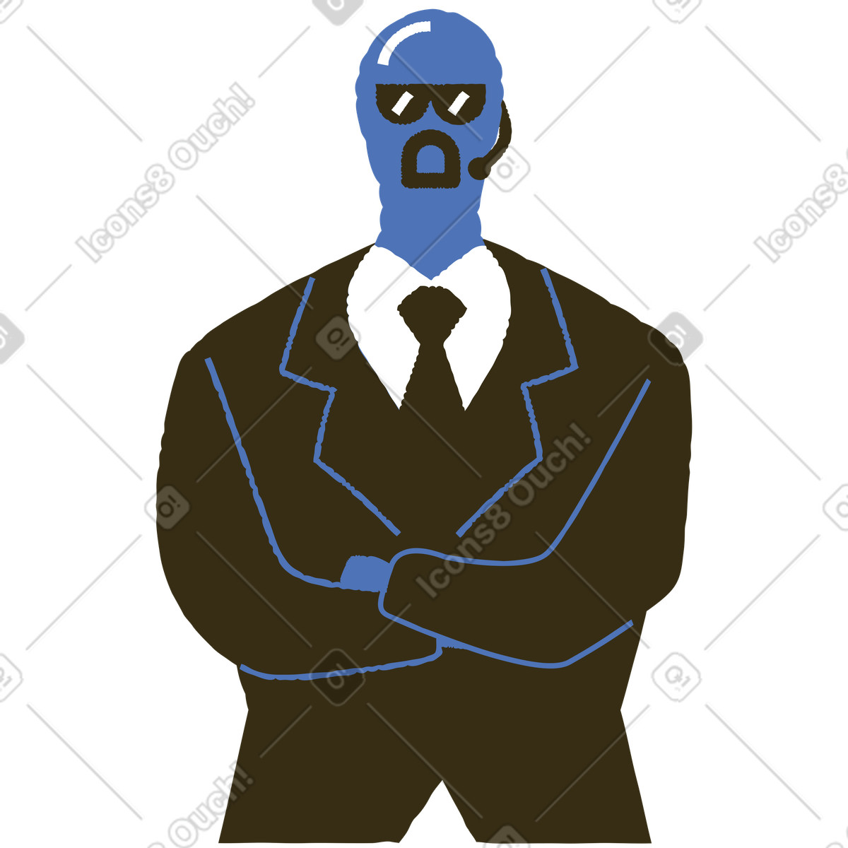 Ilustração de Segurança em no estilo Bermuda para baixar em PNG, SVG