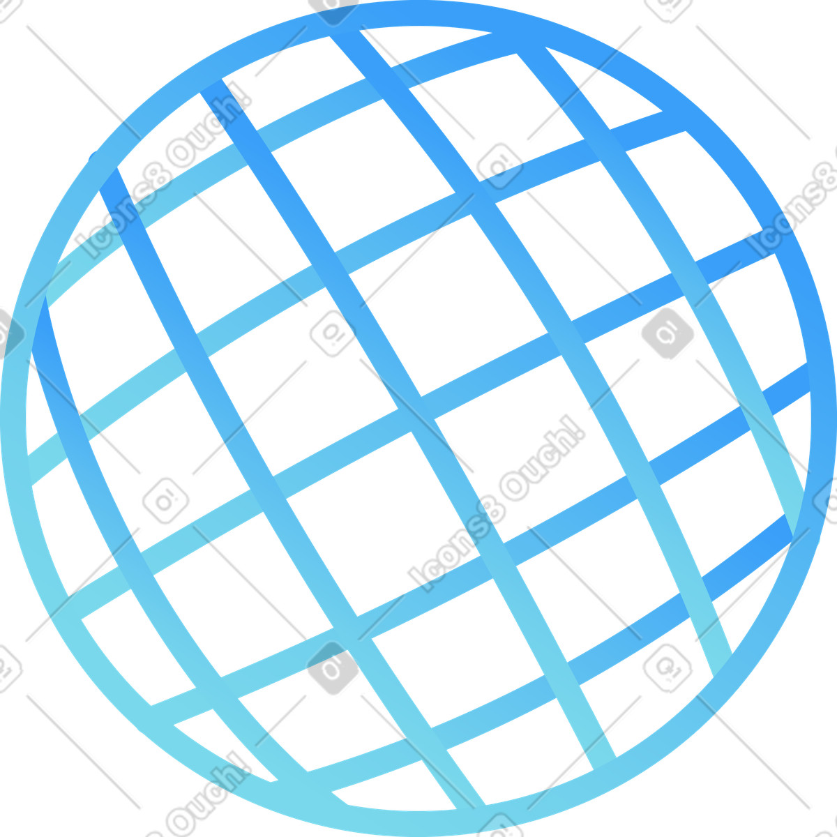 Icona di internet illustrazione in stile Airy scarica in PNG, SVG