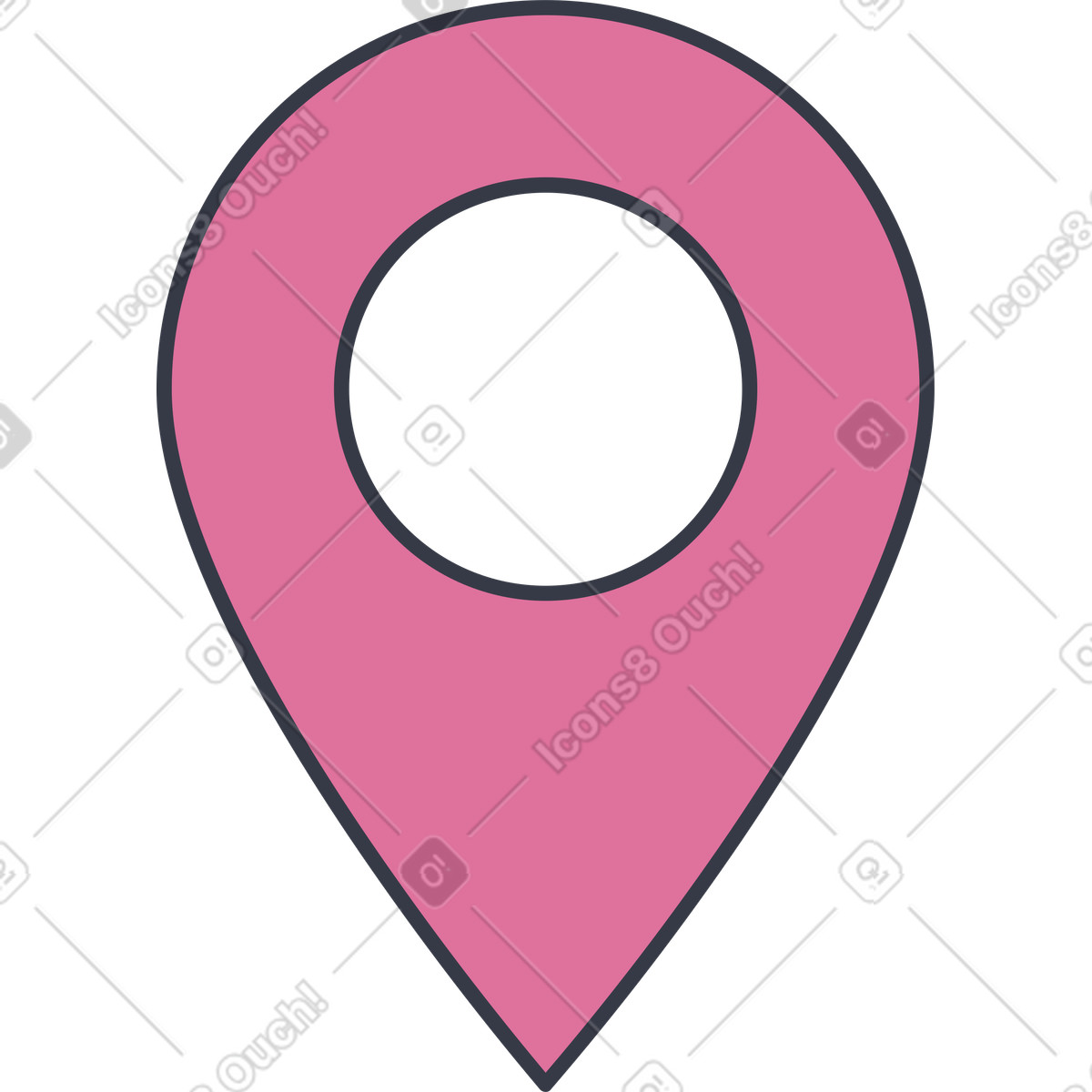 Illustration Marqueur de position dans le style Abstract à télécharger aux formats PNG, SVG