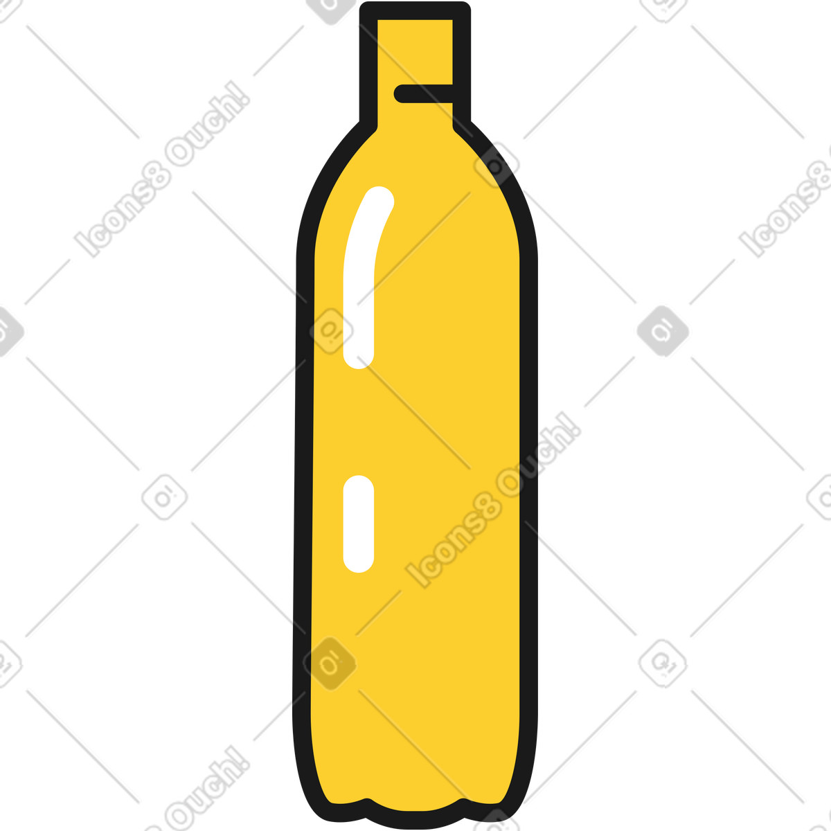 Taxi スタイルの ペットボトル 少し のイラストをPNG、SVG形式でダウンロード