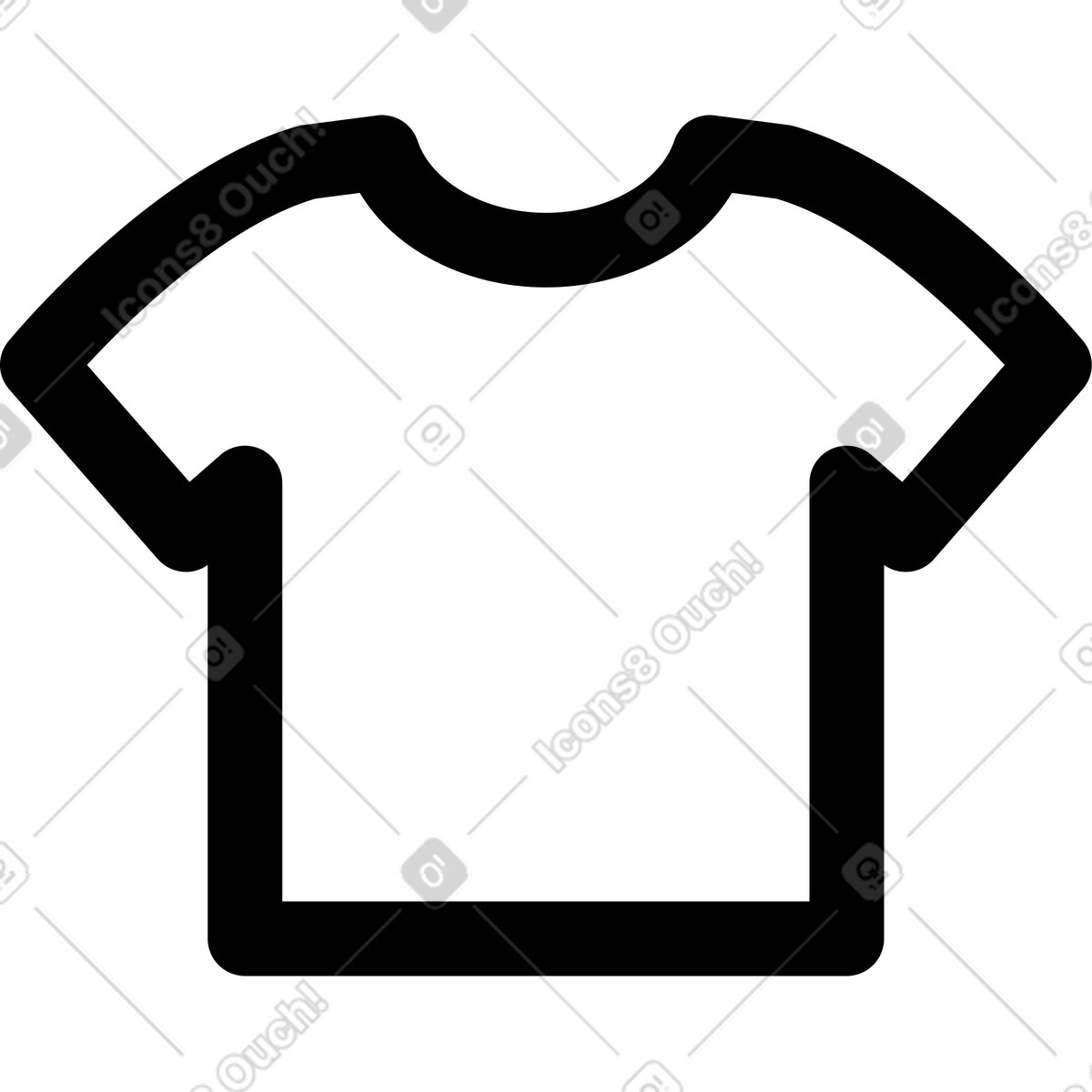 Ilustração de Camisa em no estilo Transistor para baixar em PNG, SVG