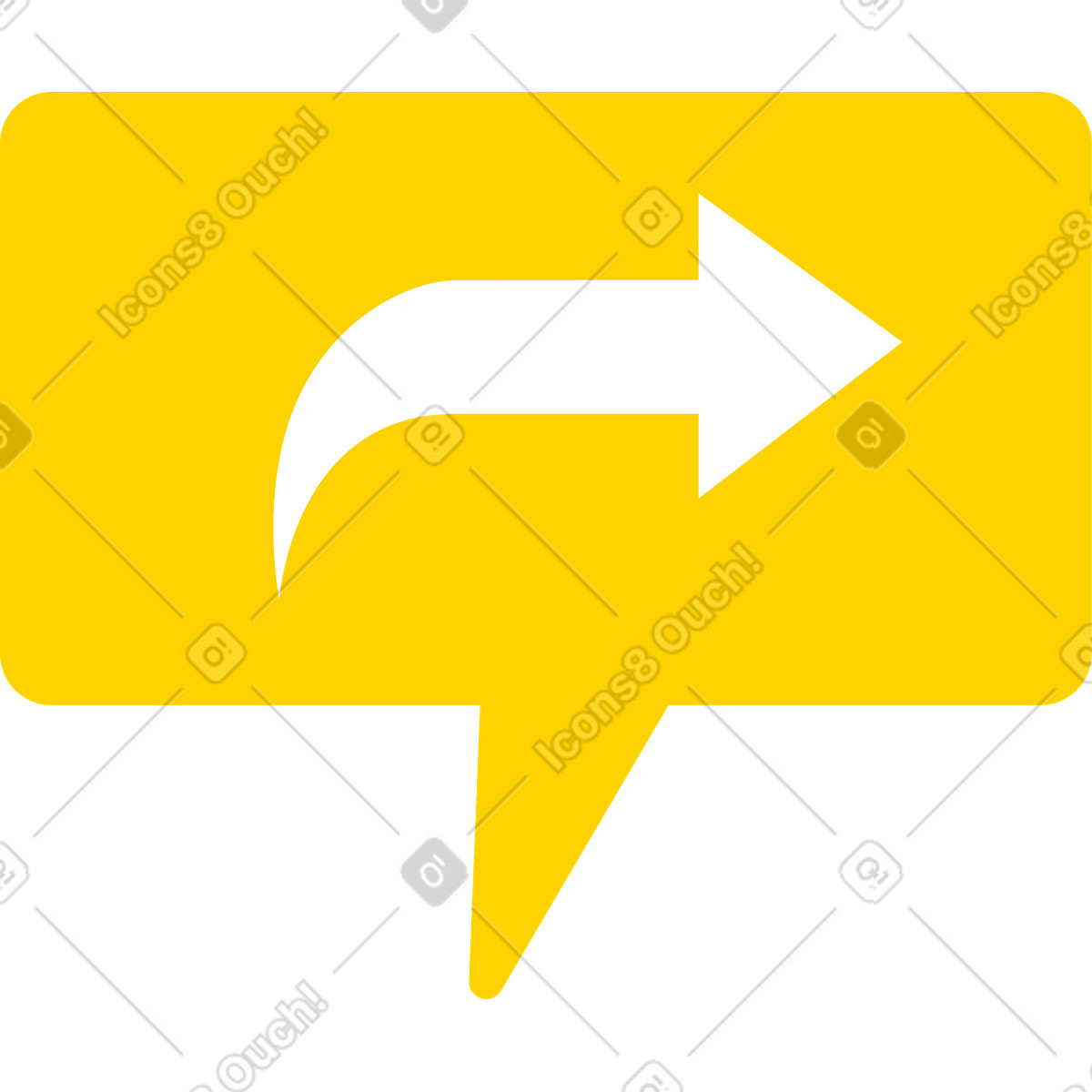 Ilustración Burbuja de diálogo con una publicación en estilo Giggle a descargar en PNG y SVG