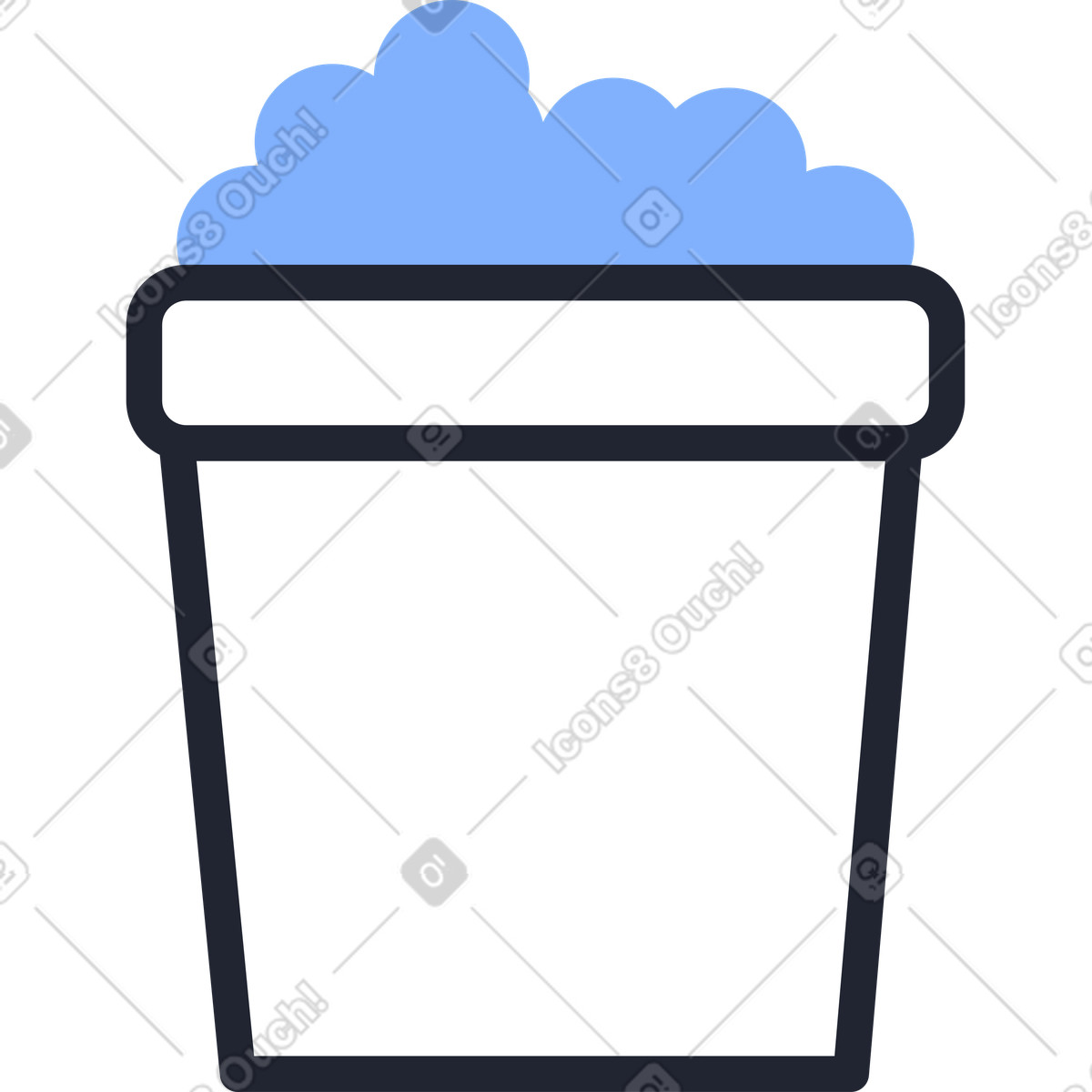 Ilustración Palomitas de maiz en estilo Pablita a descargar en PNG y SVG
