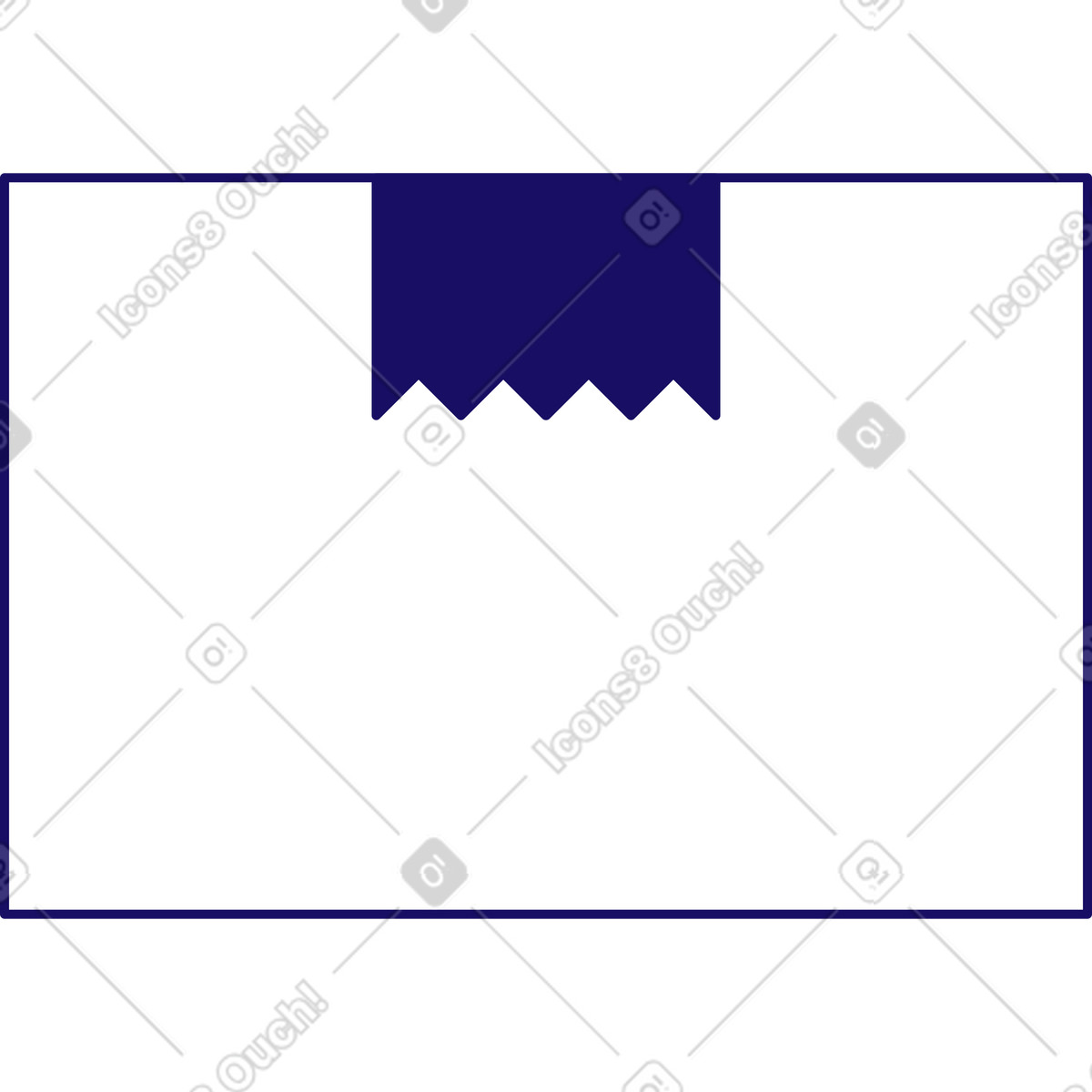 Delivery box illustration in Bendy style download in PNG, SVG
