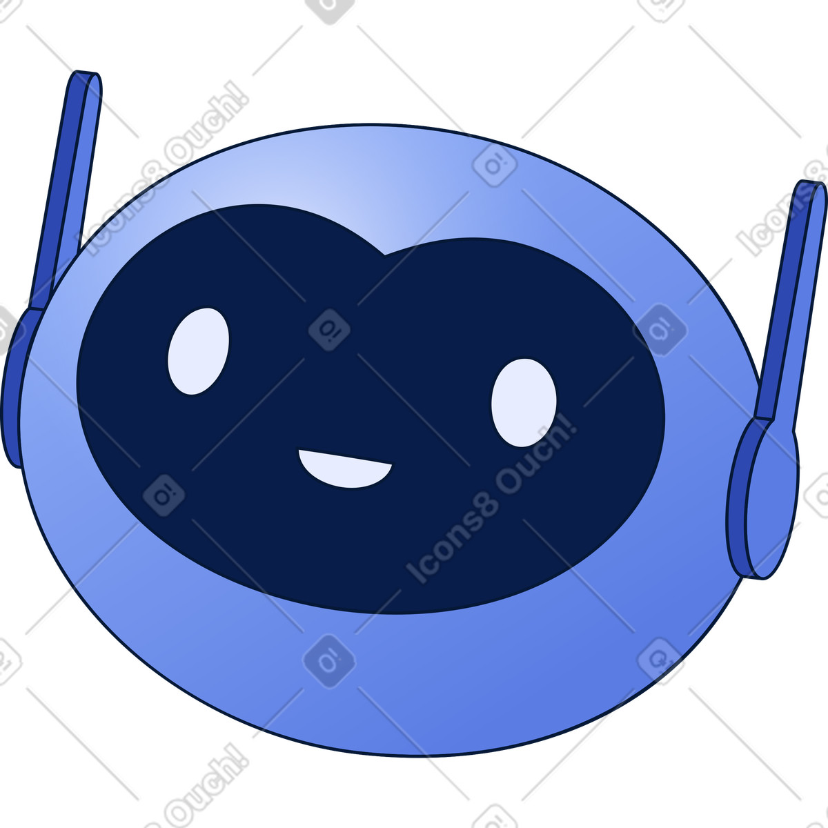 Chatbot illustrazione in stile Neat scarica in PNG, SVG
