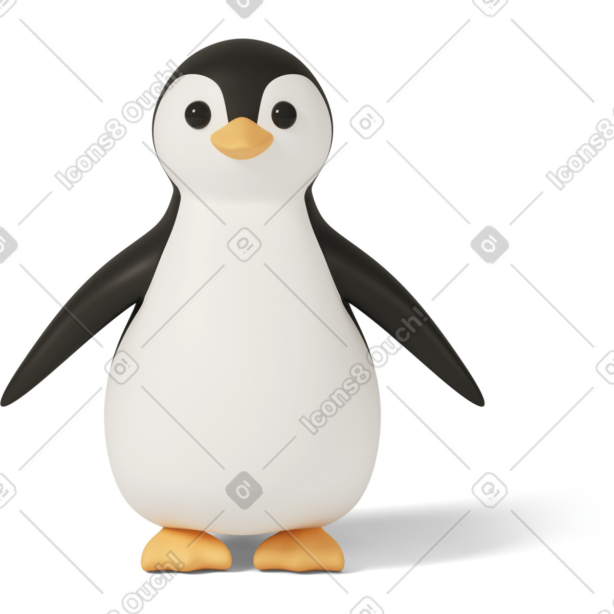 Иллюстрация Little penguin в стиле 3D Casual life — скачать в форматах PNG, SVG