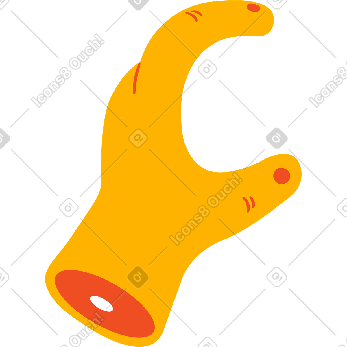 Hand illustrazione in stile Flame scarica in PNG, SVG