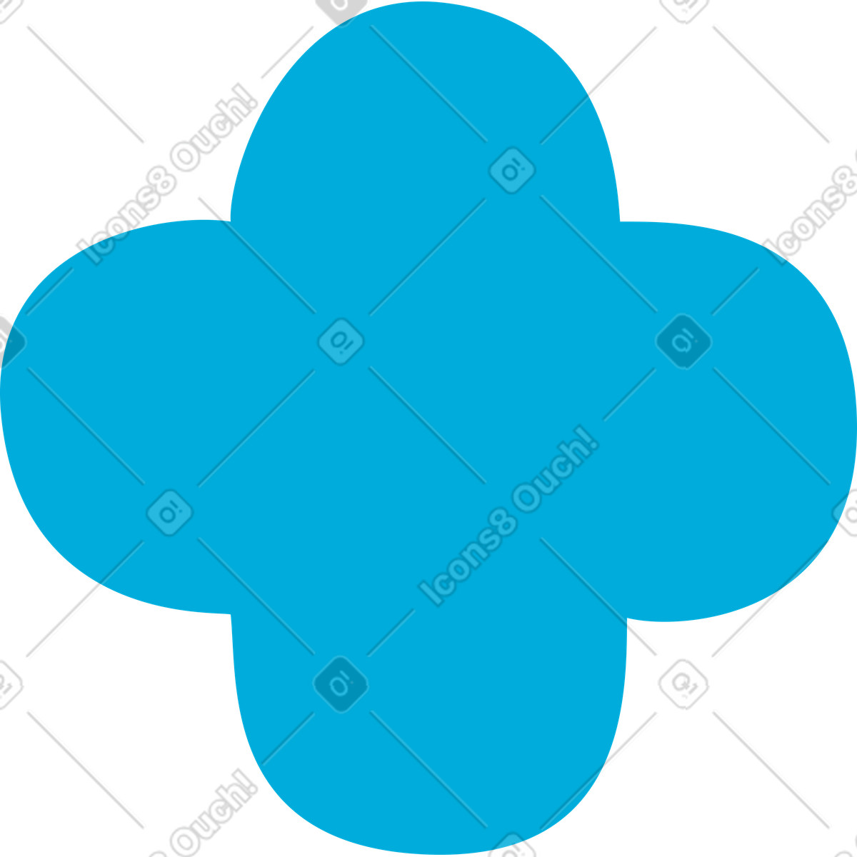 Quadrifoglio illustrazione in stile Flame scarica in PNG, SVG