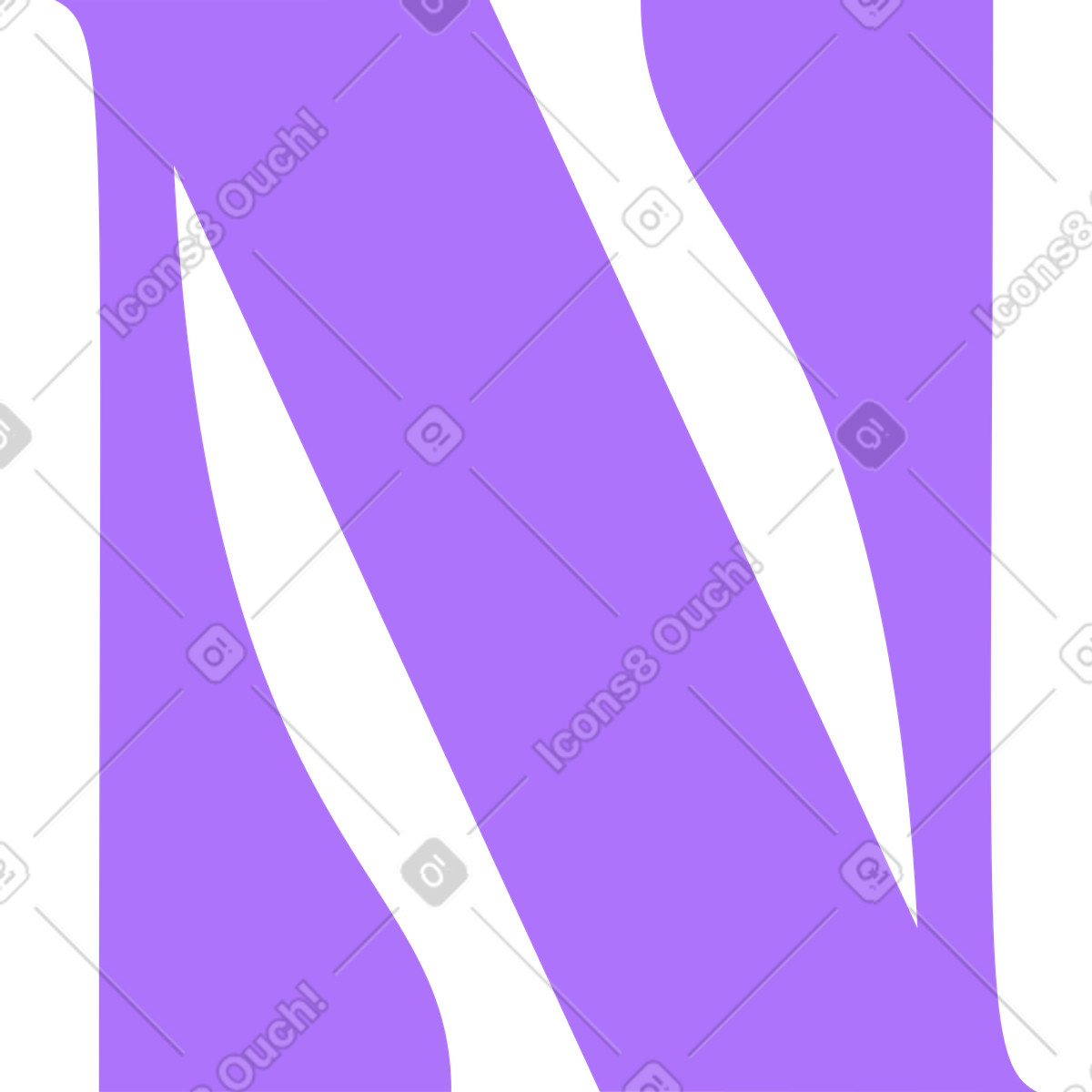Florid スタイルの 文字n のイラストをPNG、SVG形式でダウンロード