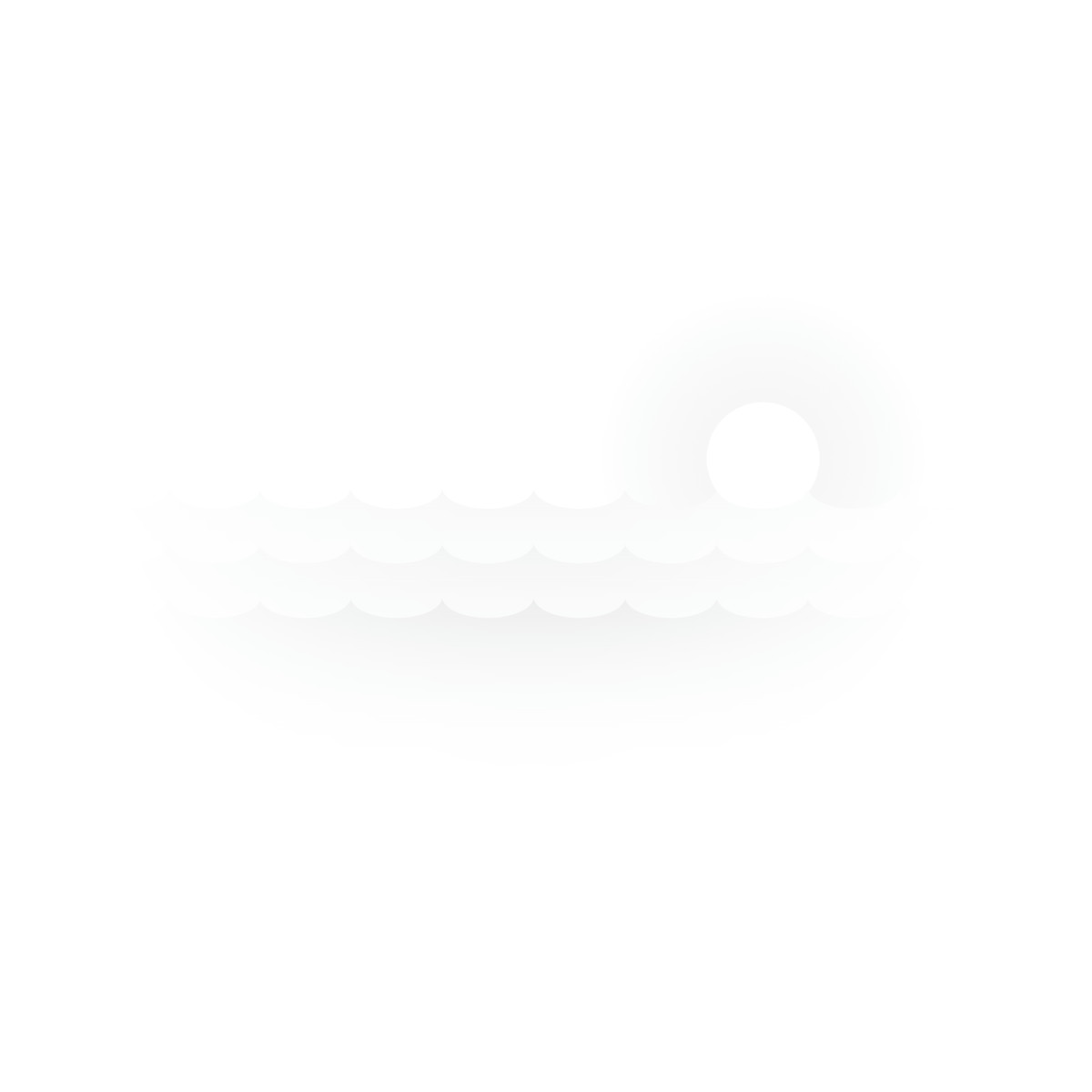Fogg 스타일의 Sea with sunset 일러스트레이션 PNG, SVG 다운로드