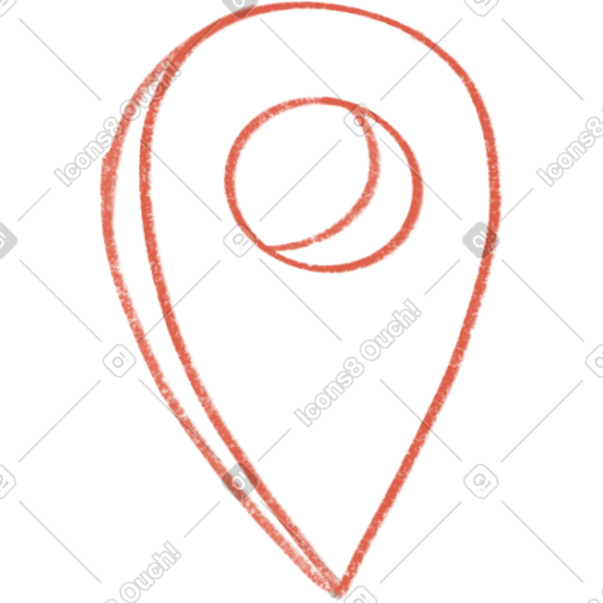 Pink gps sign illustrazione in stile Lumiere scarica in PNG, SVG