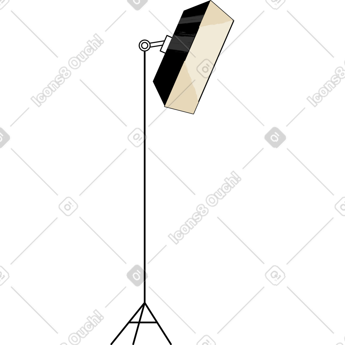 Illustration Éclairage studio photo dans le style Juicy à télécharger aux formats PNG, SVG