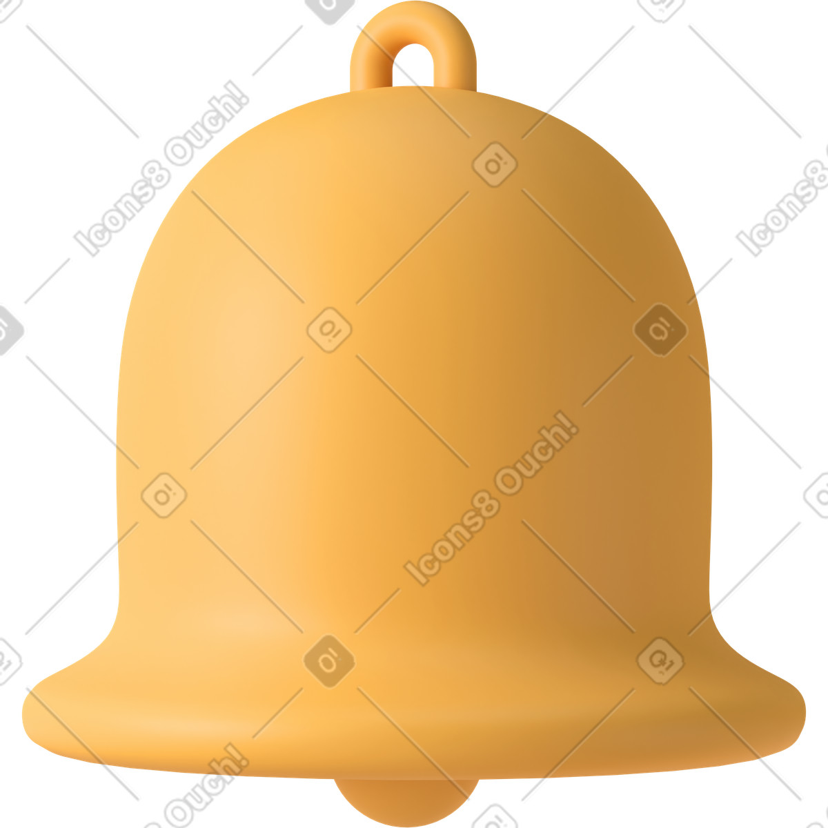 Ilustração de Bell straight em no estilo 3D Casual life para baixar em PNG, SVG