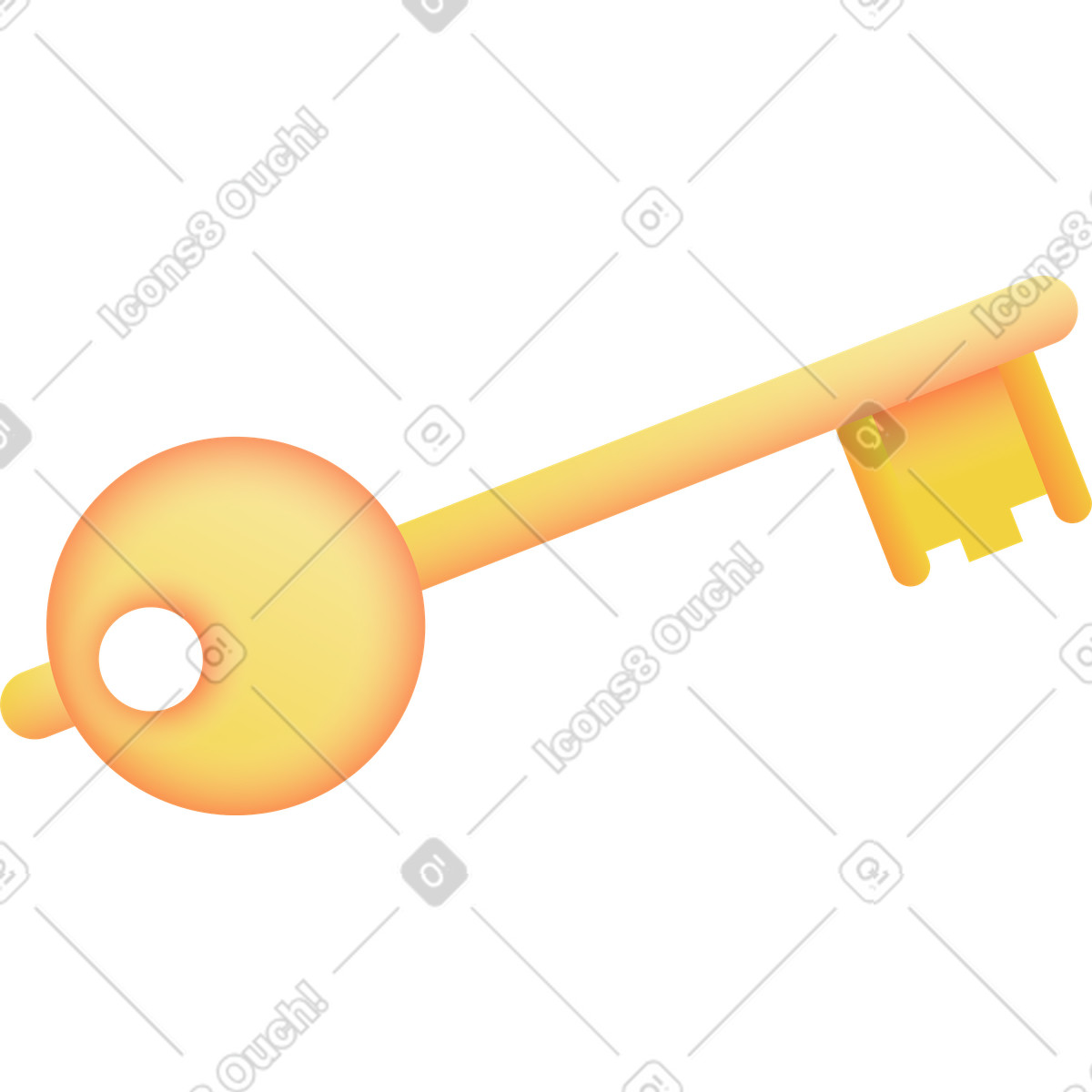 Key illustration in Beam style download in PNG, SVG