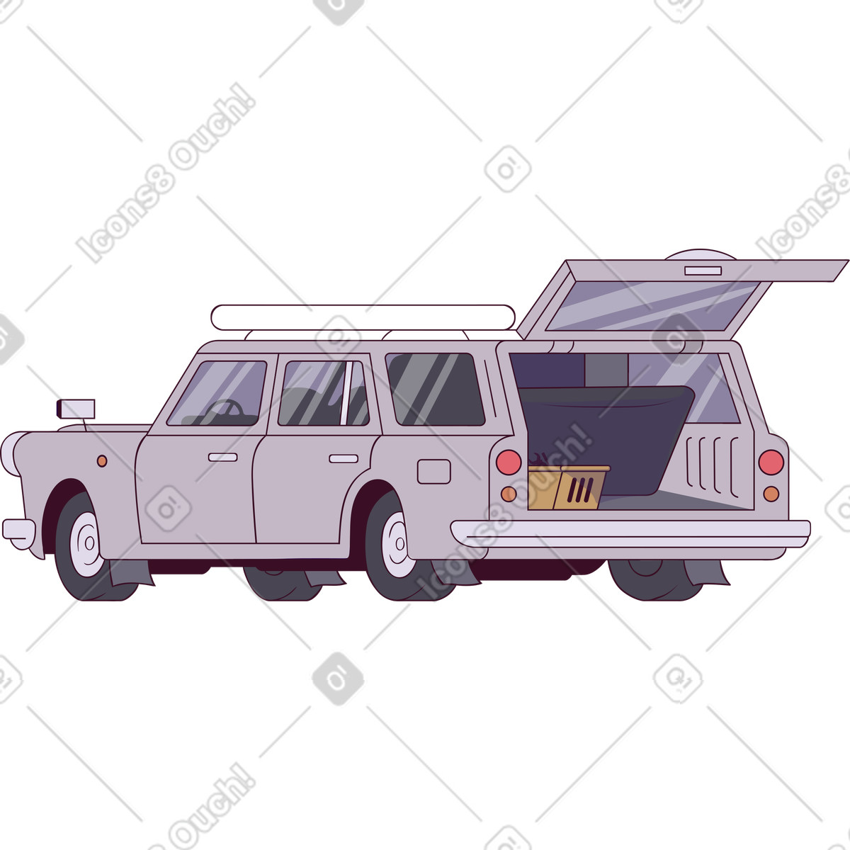 下载 Eastwood 风格的 汽车 插画，支持 PNG、SVG 格式