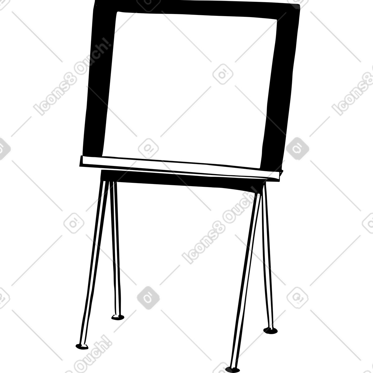 Cavalletto illustrazione in stile Line scarica in PNG, SVG