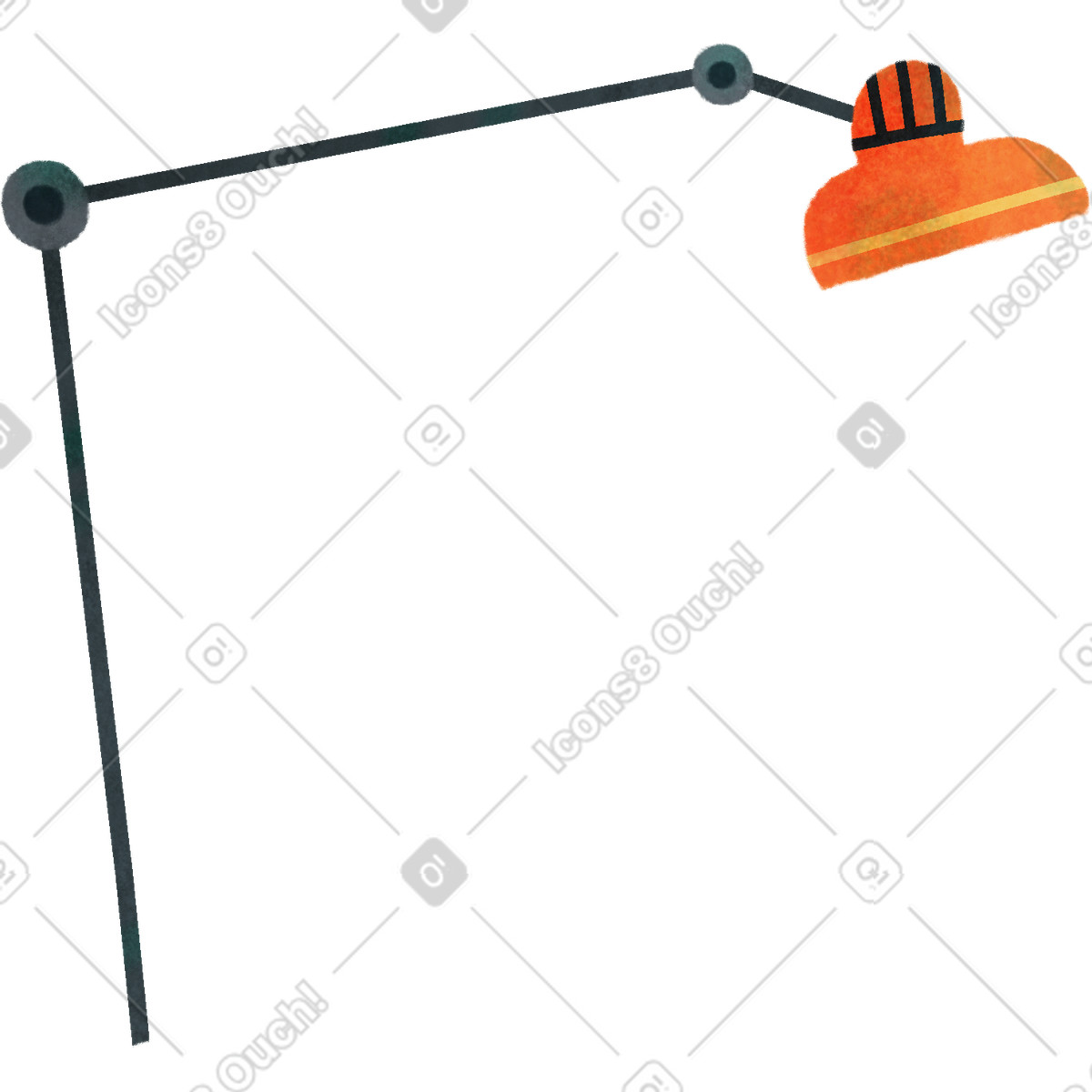 Lampada illustrazione in stile Jungle scarica in PNG, SVG