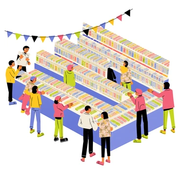 A bustling Pokémon card show featuring multiple vendors displaying an array of cards in various sizes and colors. Each vendor has a table filled with stacks of cards, some in shiny protective sleeves, showcasing popular Pokémon like "Pikachu," "Charizard," and "Bulbasaur." Collectors of all ages are actively browsing, examining cards closely and discussing their favorites. The atmosphere is lively, with small groups of people chatting excitedly about rare finds and trading tips. Colorful banners hang overhead, adding to the vibrant scene.