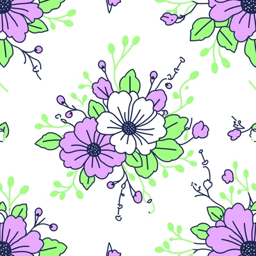 A vintage-style floral wallpaper pattern is displayed, featuring an intricate arrangement of flowers and leaves. The central focus is on large blossoms with detailed petals, surrounded by smaller flowers and delicate foliage. The design includes a repeating motif that creates a cohesive and elegant look. The background has a light texture that enhances the pattern, giving it depth. The overall composition is balanced, with a variety of flower shapes and sizes intermingling harmoniously throughout the design.